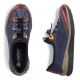 12. Rieker N3271-35 women's comfortable slip-on navy blue shoes