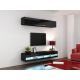 3. TV cabinet VIGO NEW '140' 30/140/40 black/black-polished