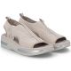 12. Women's pink slip-on platform sandals Rieker V59B5-31