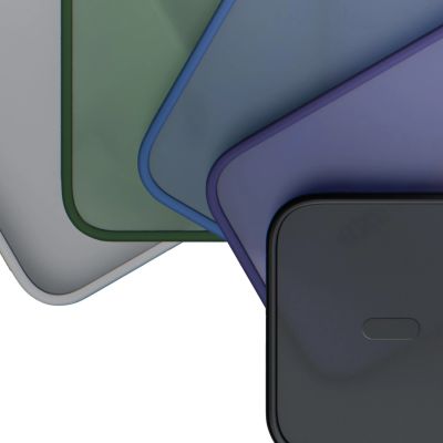 8. 3mk Smoke MagCase for iPhone 16 - Blue-Translucent