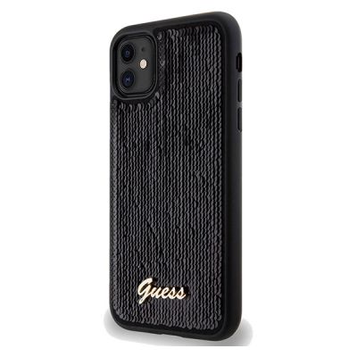 2. Guess Sequin Script Metal case for iPhone 11 / Xr - black