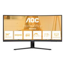 AOC B3 CU34B3E Computer Monitor 86.4 cm (34") 3440 x 1440 px Wide Quad HD LED Black