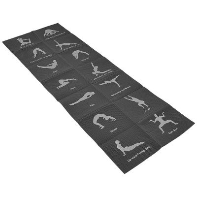13. FOLDABLE YOGA MAT 1700x600x5MM BLACK ENERO FIT