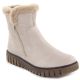 23. Beige women’s ankle boots with fur lining Rieker Y3481-60
