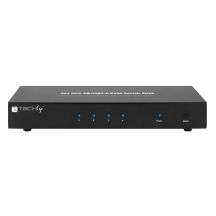 Techly IDATA DP-KVM4 KVM Switch Rack-Mountable Black