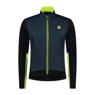 Rogelli winter jacket CADENCE blue-black-fluorescent XL