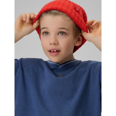 4. Boy's loose T-shirt with print 4F 4FJRSS26TTSHM3467-31S