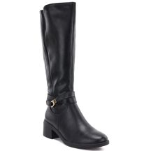 Women's leather boots with heels, insulated, black, Sergio Leone KZ-13-S