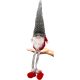 14. DECORATIVE GNOME WITH GRAY FUR HAT 50+25CM