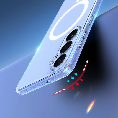 10. Dux Ducis Clin Mag Case Compatible with MagSafe for Samsung S26 - Transparent
