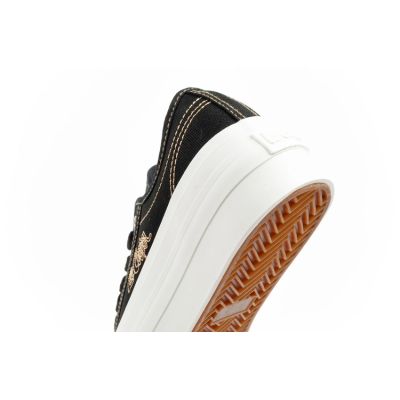 7. Lee Cooper women's sneakers platform black with gold