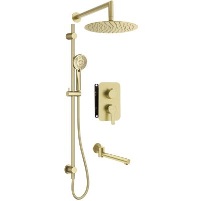 Concealed shower set with mixing box