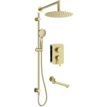 Concealed shower set with mixing box