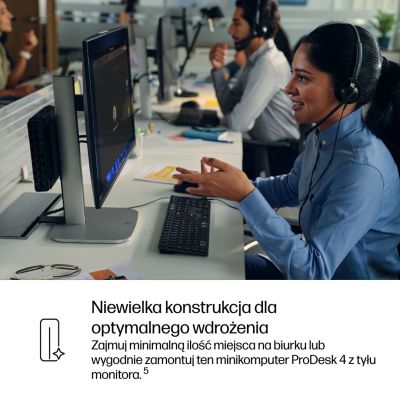 15. HP ProDesk 4 Mini G1i AI Intel Core Ultra 5 235T 16GB DDR5-SDRAM 512GB SSD Windows 11 Pro Mini PC AI PC Black
