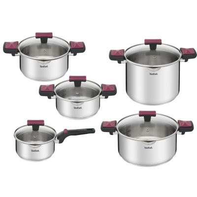 4. TEFAL Cook & Clip pot set 10 pieces G723SA74