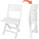 12. SET OF 4 KOMODO PLASTIC FOLDING CATERING CHAIRS WHITE