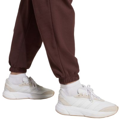 6. adidas Essentials Small Logo French Terry Cuffed Women's Pants Brown JX3864