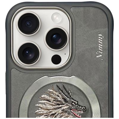 2. Nimmy Dragon MagSafe Case for iPhone 16 Pro Max - Gray