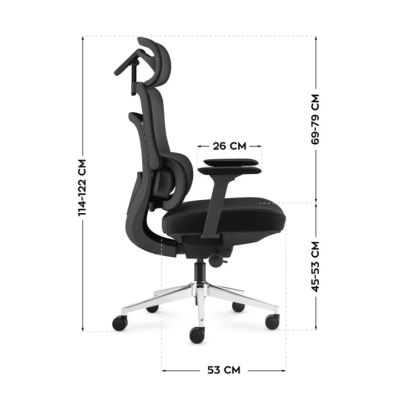 4. Visioner 6.1 Black N Office Chair