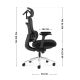 4. Visioner 6.1 Black N Office Chair