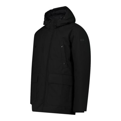 4. CMP men's long winter sports jacket with hood, black (34K0157/U901)