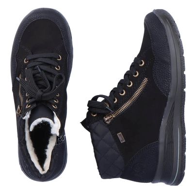 51. Rieker W RKR567 Waterproof Insulated Leather Ankle Boots