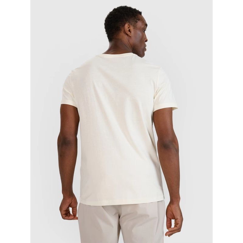 3. Men's regular printed T-shirt 4F 4FWSS25TTSHM1980-11S