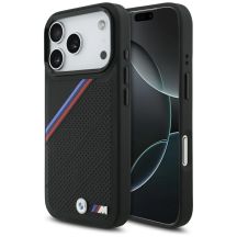 BMW M Tricolor Metal Logo MagSafe Case for iPhone 17 Pro - Black