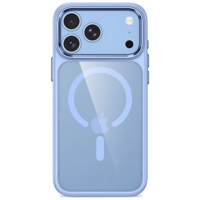 3. Tech-Protect Magmat Magsafe CC Case for iPhone 17 Pro Max / 18 Pro Max - Transparent Light Blue