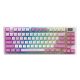 MSI FORGE GK600 TKL WIRELESS VIOLET Gaming Keyboard USB + Bluetooth QWERTY Spanish Pink, Purple, White