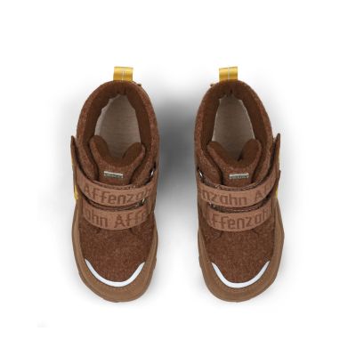 5. Affenzahn Comfy Tiger Recycled Wool Barefoot Winter Boots (01250-70003)