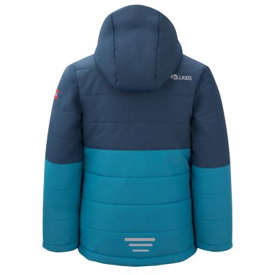 2. Trollkids Kids Hemsedal Snow Jacket XT insulated blue winter jacket for girls/boys (513-104)