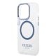 6. Guess GUHMP14XHTRMB iPhone 14 Pro Max 6.7" blue/blue hard case Metal Outline Magsafe
