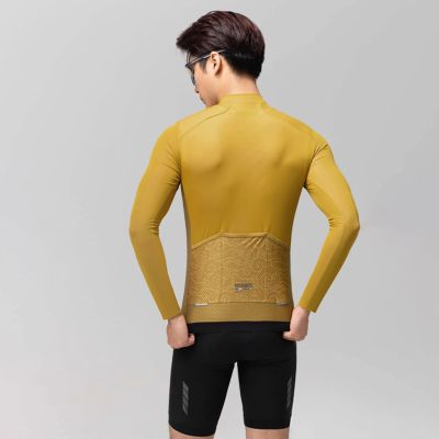 3. Rockbros 15120015023 ROAD TO SKY men's long sleeve cycling jersey S - yellow