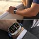 7. Tech-Protect IconBand Line Strap for Apple Watch 44 / 45 / 46 / 49 mm - Black and Navy Blue