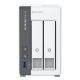 8. Qnap TS-216G, Tower, 2 x 2.5"/3.5" SATA, ARM 2.0GHz Quad core, 4GB, 1 x 2.5GbE + 1 x GbE, External adapter (PSU)