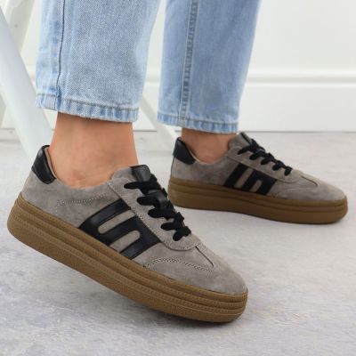 4. Filippo W DP7114 PAW642 Taupe Suede Low Shoes