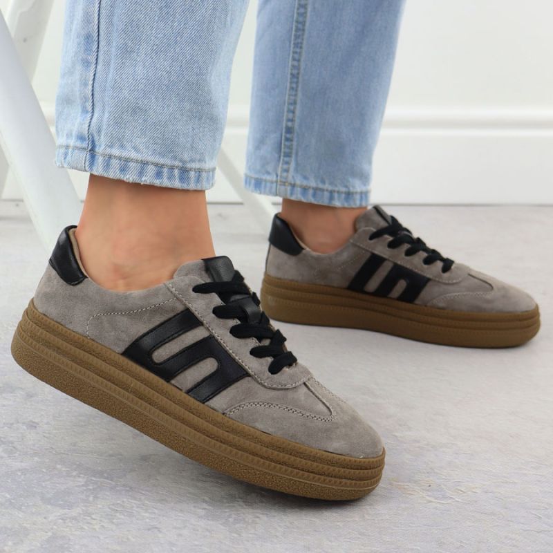 4. Filippo W DP7114 PAW642 Taupe Suede Low Shoes