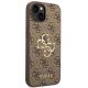 4. Guess 4G Big Metal Logo Case for iPhone 14 - Brown