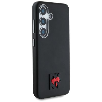 4. DKNY Leather Heart of NY Case for Samsung Galaxy S25 - Black