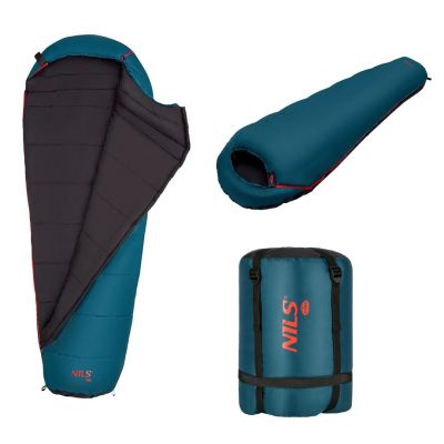 2. NILS Camp NC2003 sleeping bag black and red