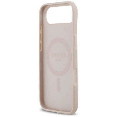 7. Guess 4G Circle Classic Logo MagSafe case for iPhone Air - pink