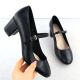 2. Black Sergio Leone PB176 low-heel pumps with strap