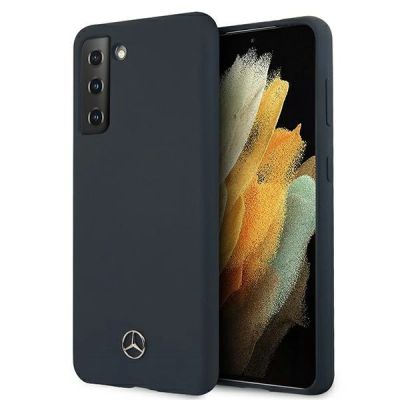 Mercedes Silicone Line Case for Samsung Galaxy S21 - Blue