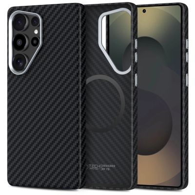 Tech-Protect Ion Carbon MagSafe Case for Samsung Galaxy S25 Ultra - Black