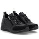 4. Women's wedge sneakers black Remonte Rieker D0T22-03