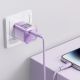 5. Acefast A53 PD 30W GaN USB-C charger with display - purple