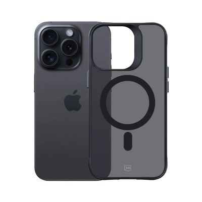 9. 3mk Smoke MagCase with MagSafe for iPhone 15 Pro - Semi-transparent