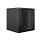 7. Lanberg WF01-6612-10B rack cabinet (12U; 635mm / 600mm / 600 mm; wall-mounted; Glass; 19''; black)