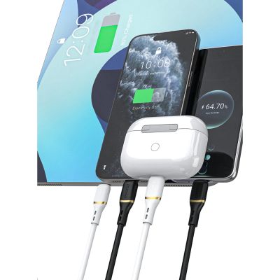 6. Dudao L25C USB-C - USB-C Silicone Cable 60W 1m - White